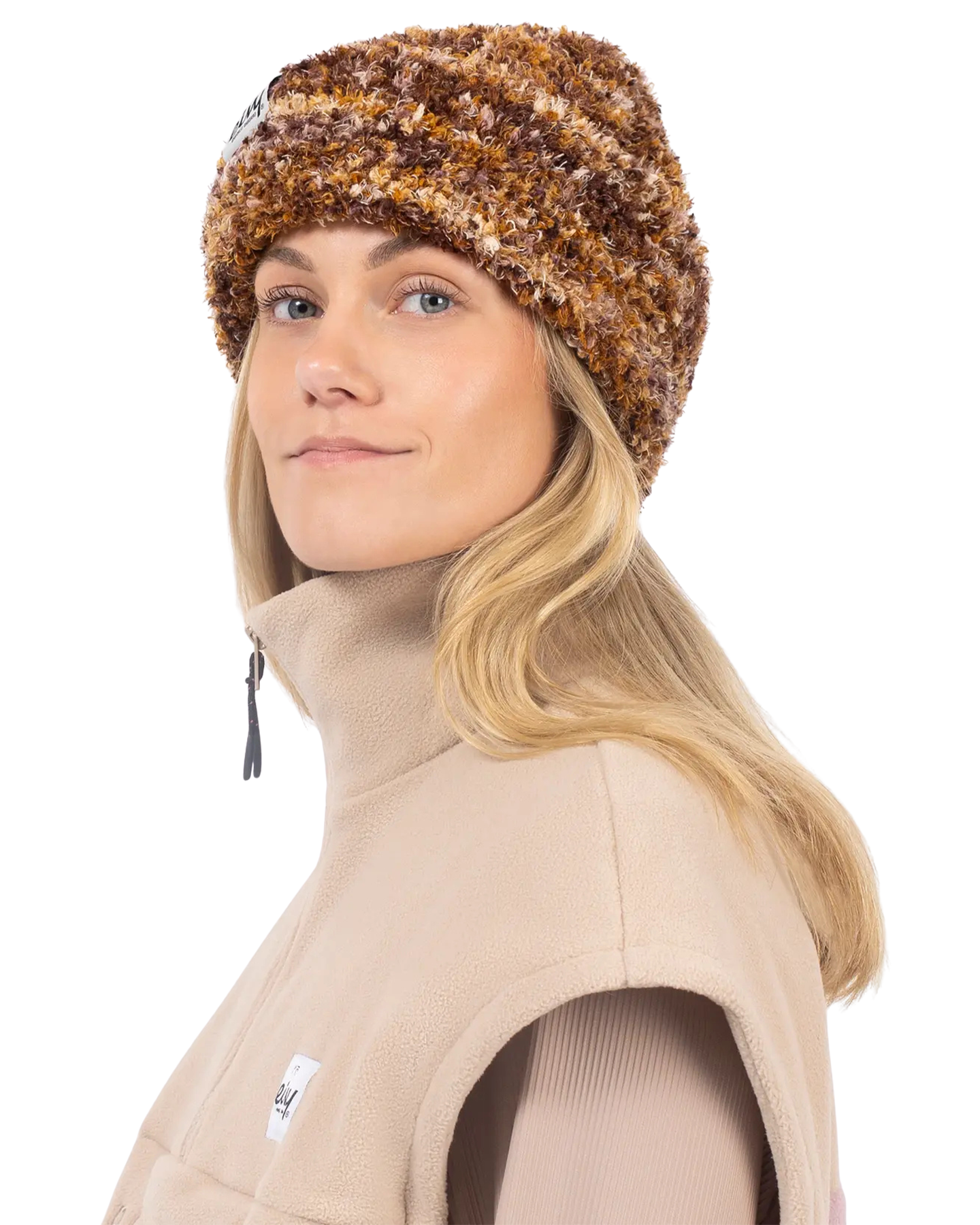 Eivy Women's Boucle Knit Beanie - Brown Women's Beanies - Trojan Wake Ski Snow
