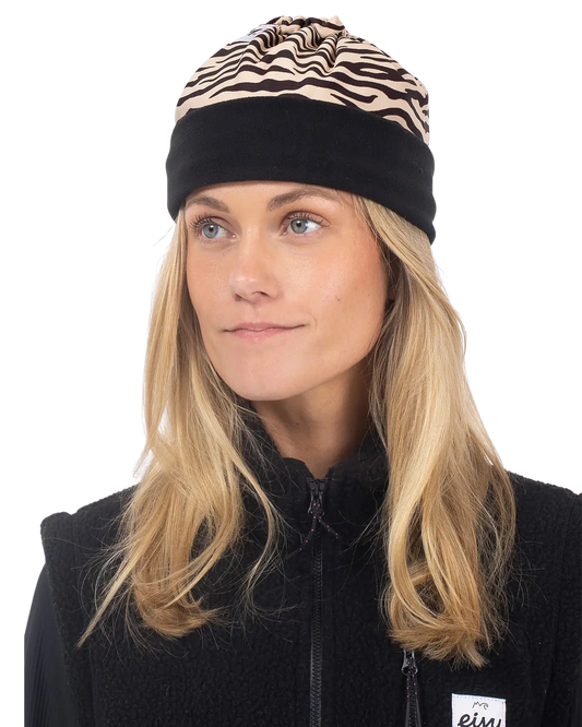 Eivy Women's Colder Beanie Neckwarmer - Zebra