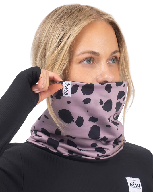 Eivy Women's Colder Neckwarmer - Woodrose Cheetah