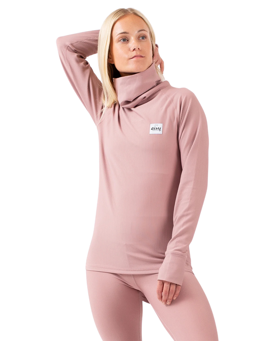 Eivy Women's Icecold Gaiter Rib Top - Faded Woodrose
