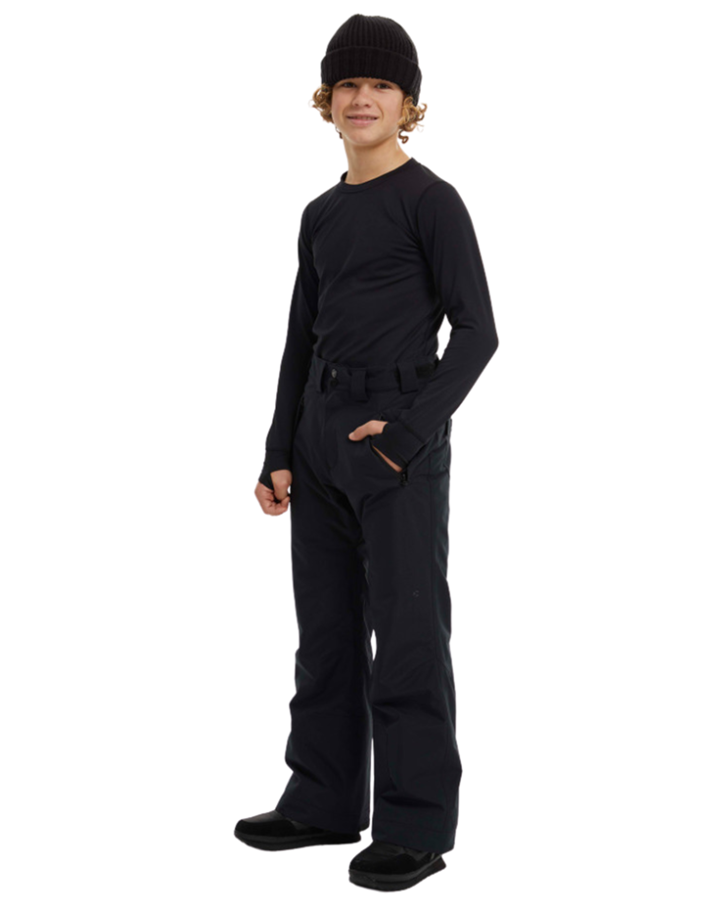 Elude No Limit Kids Pant - True Black - 2023 Kids' Snow Pants - Trojan Wake Ski Snow
