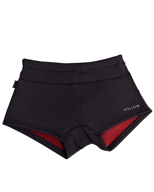 Follow Ladies Wetsuit Shorts - Black Wetsuit Shorts - Trojan Wake Ski Snow