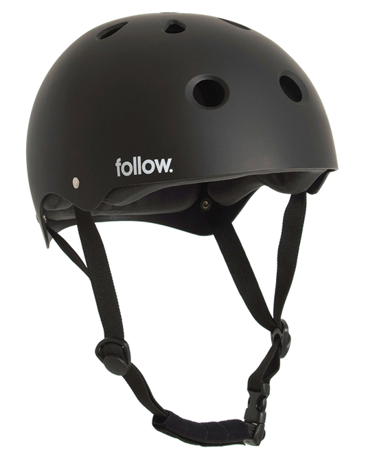 Follow Safety First Helmet - Black - 2024 Wakeboard Helmets - Trojan Wake Ski Snow