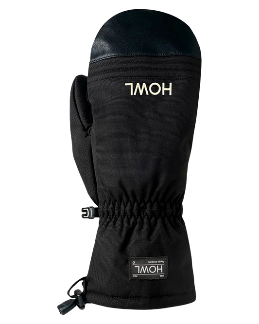 Howl Men's Midweight Team Snow Mitts - Black Men's Snow Mittens - Trojan Wake Ski Snow