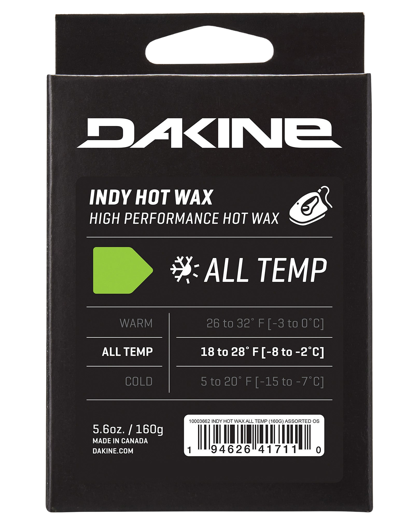 Dakine Indy Hot Wax - All Temp Snowboard & Ski Wax - Trojan Wake Ski Snow