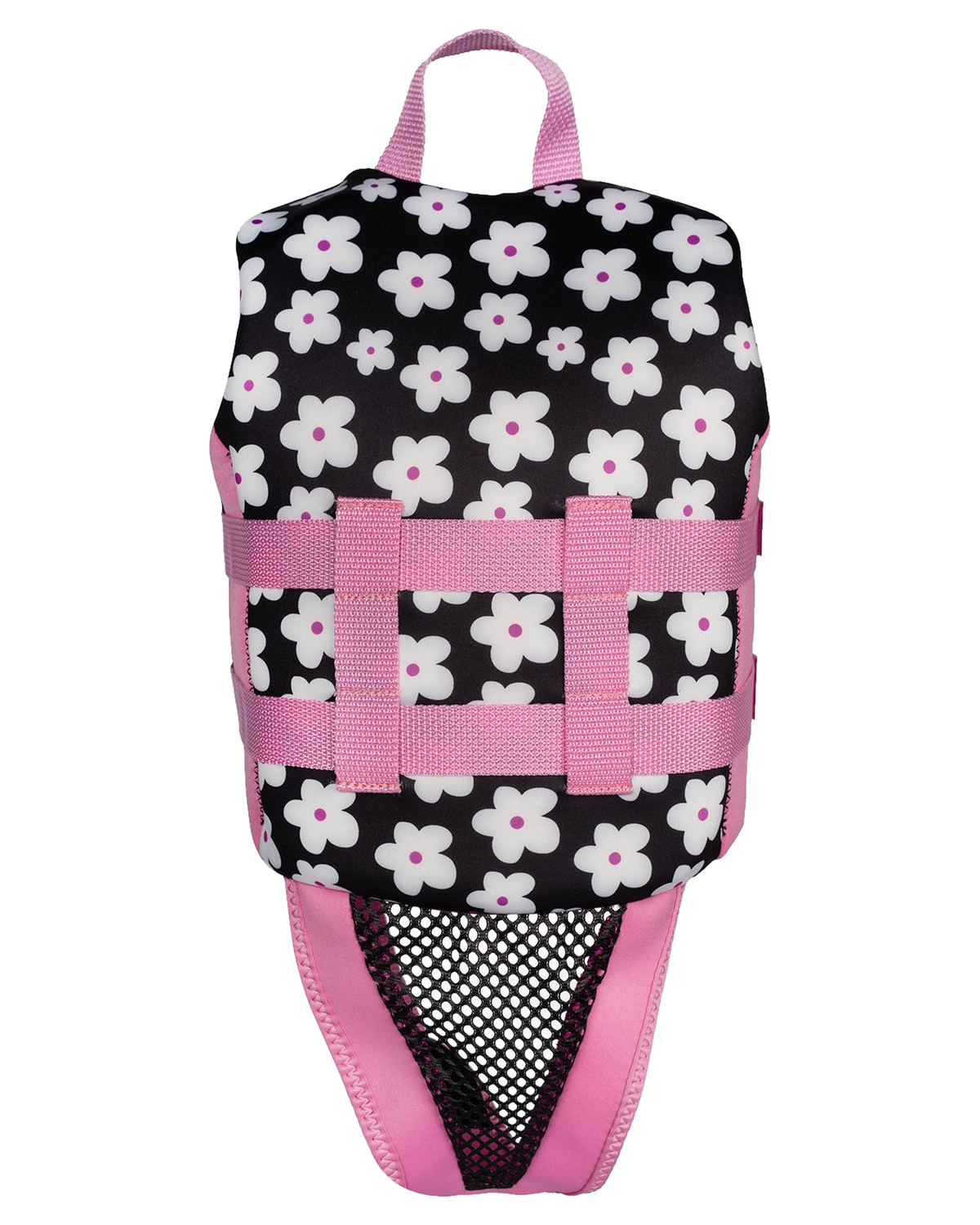Ivy Junior Girls Vest - Black Flowers