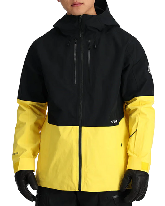 Spyder Jagged Gtx Shell Jacket - Yellow Men's Snow Jackets - Trojan Wake Ski Snow