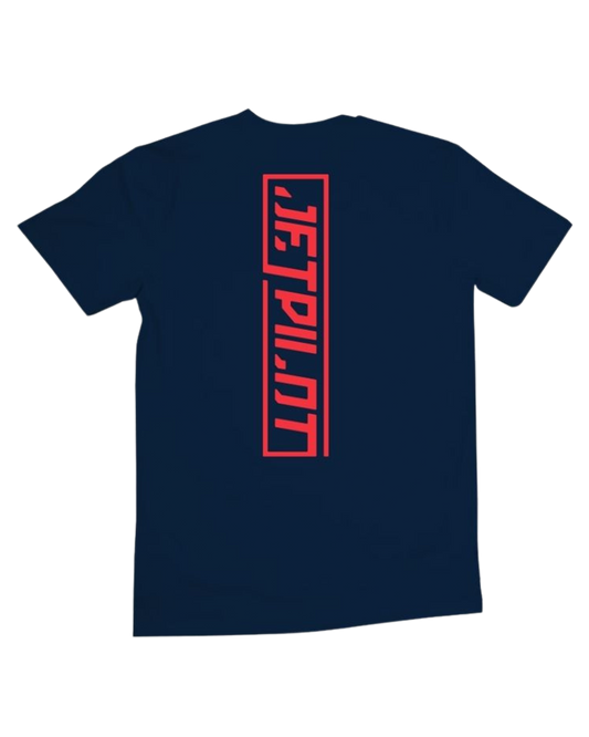 Jetpilot Big Block Men's Tee - Navy Men's S/S Tees - Trojan Wake Ski Snow