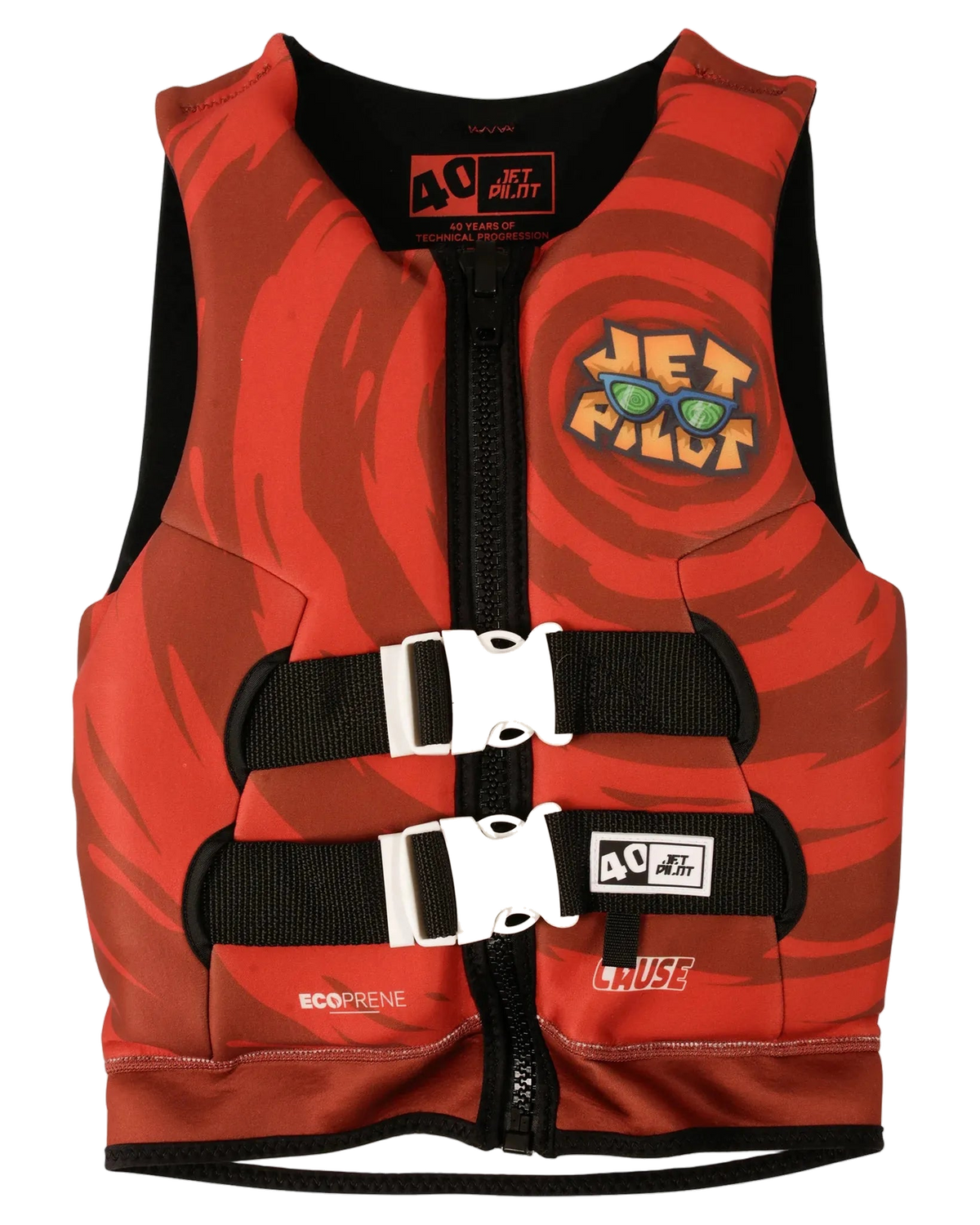 Jetpilot Boys Cause F/E Youth Eco Vest - Red