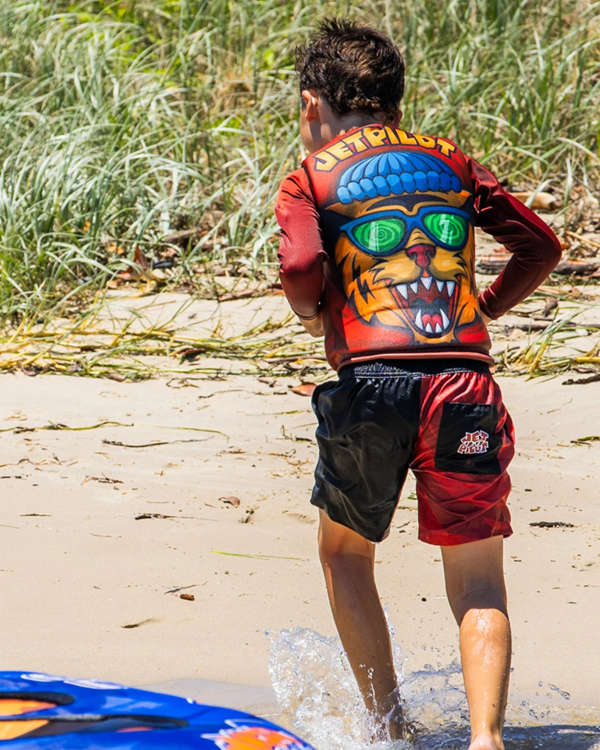 Jetpilot Boys Cause F/E Youth Eco Vest - Red - view 4