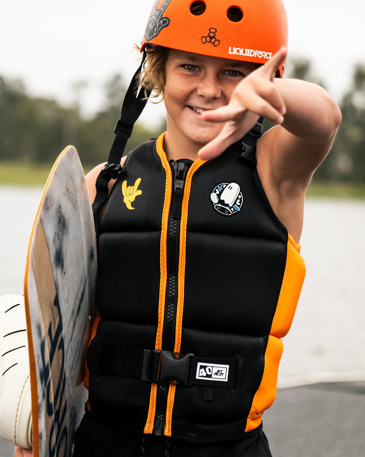 Jetpilot Boys Freeride Youth Eco Vest - Black - view 2