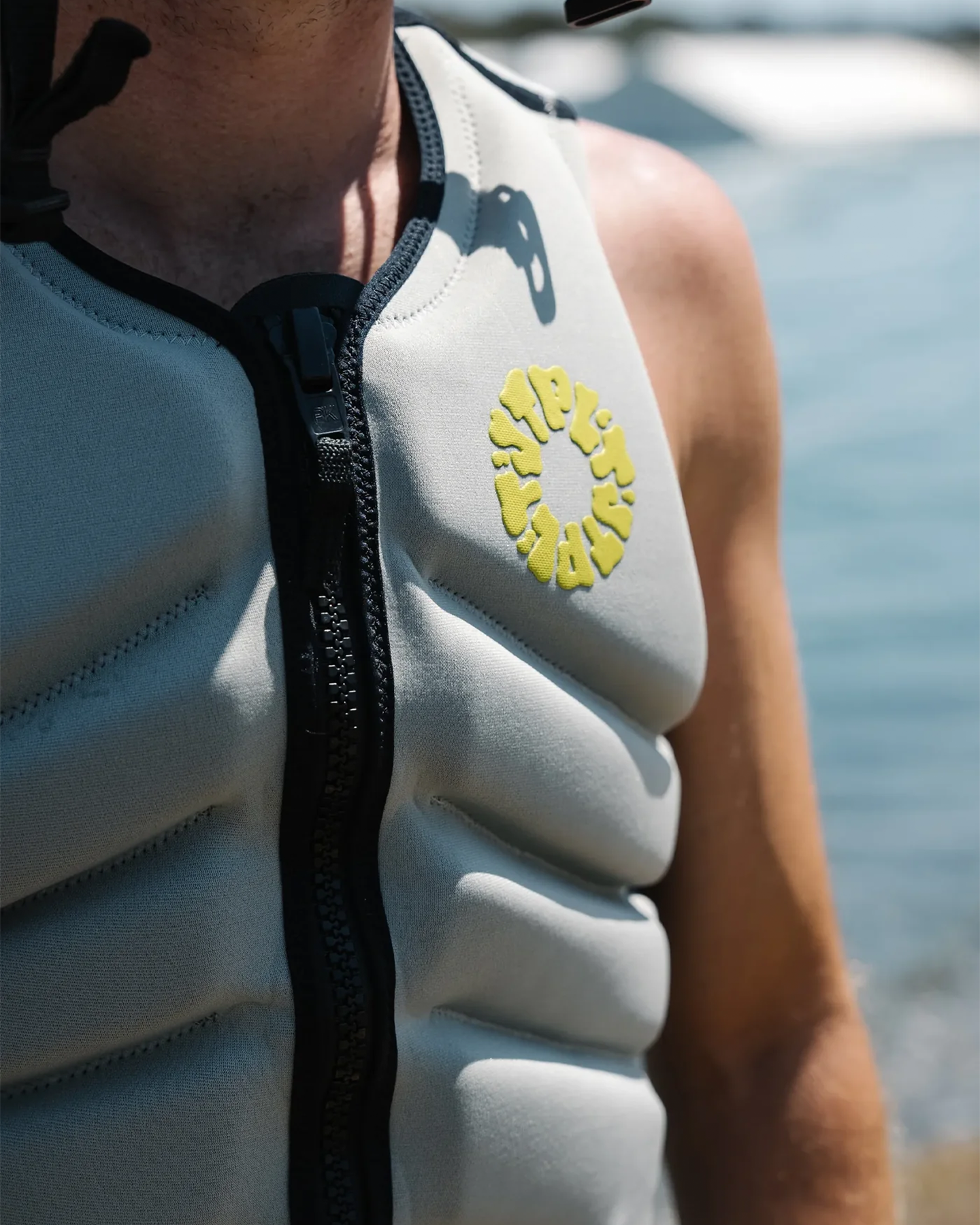 Jetpilot Men's Busty X1 Fe Neo Vest - Light Grey Life Jackets - Trojan Wake Ski Snow