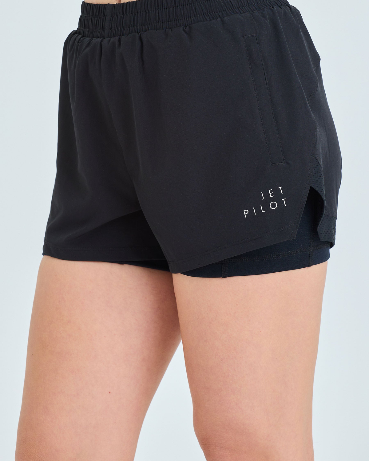 Jetpilot Corp Elastic Waist Ladies Rideshort - Black - view 5