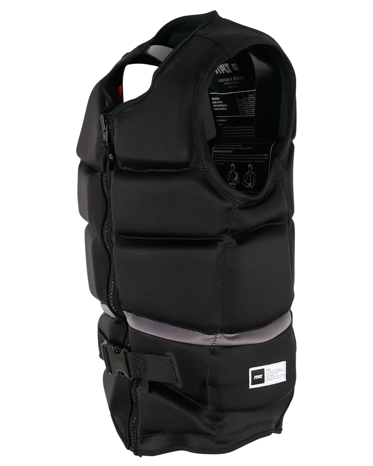 Jetpilot Men's Cory C4 Fe Neo Vest - Black Life Jackets - Trojan Wake Ski Snow