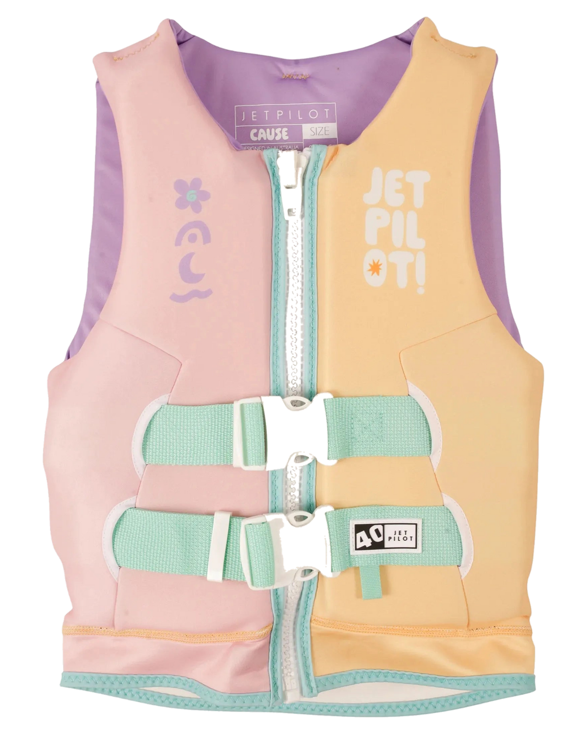Jetpilot Girls Cause F/E Youth Eco Vest - Multi