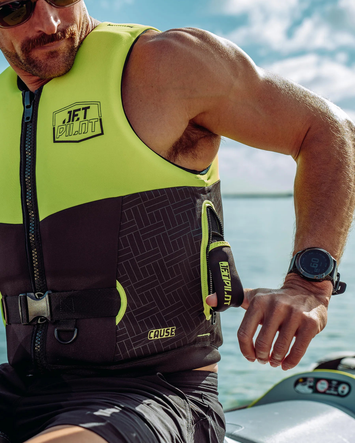Jetpilot Men's Cause S-Grip F/E Eco Vest - Yellow Level 50 - view 6