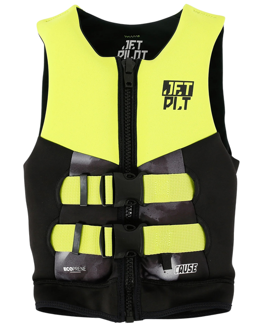 Jetpilot The Cause F/E Youth Eco Vest - Yellow Level 50