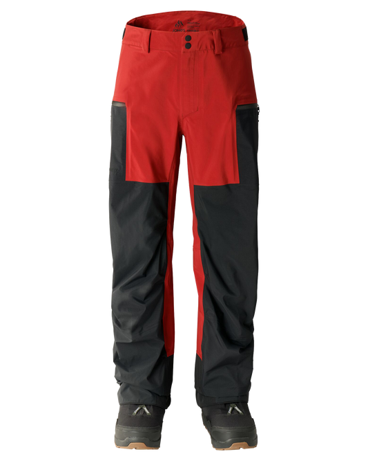 Jones Men's Shralpinist Recycled Gore-Tex Pro Snow Pants - Safety Red - 2024 Men's Snow Pants - Trojan Wake Ski Snow