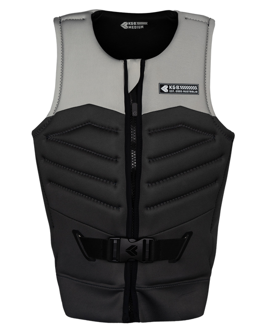 KGB Men's Control Vest - Platinum / Charcoal Life Jackets - Trojan Wake Ski Snow