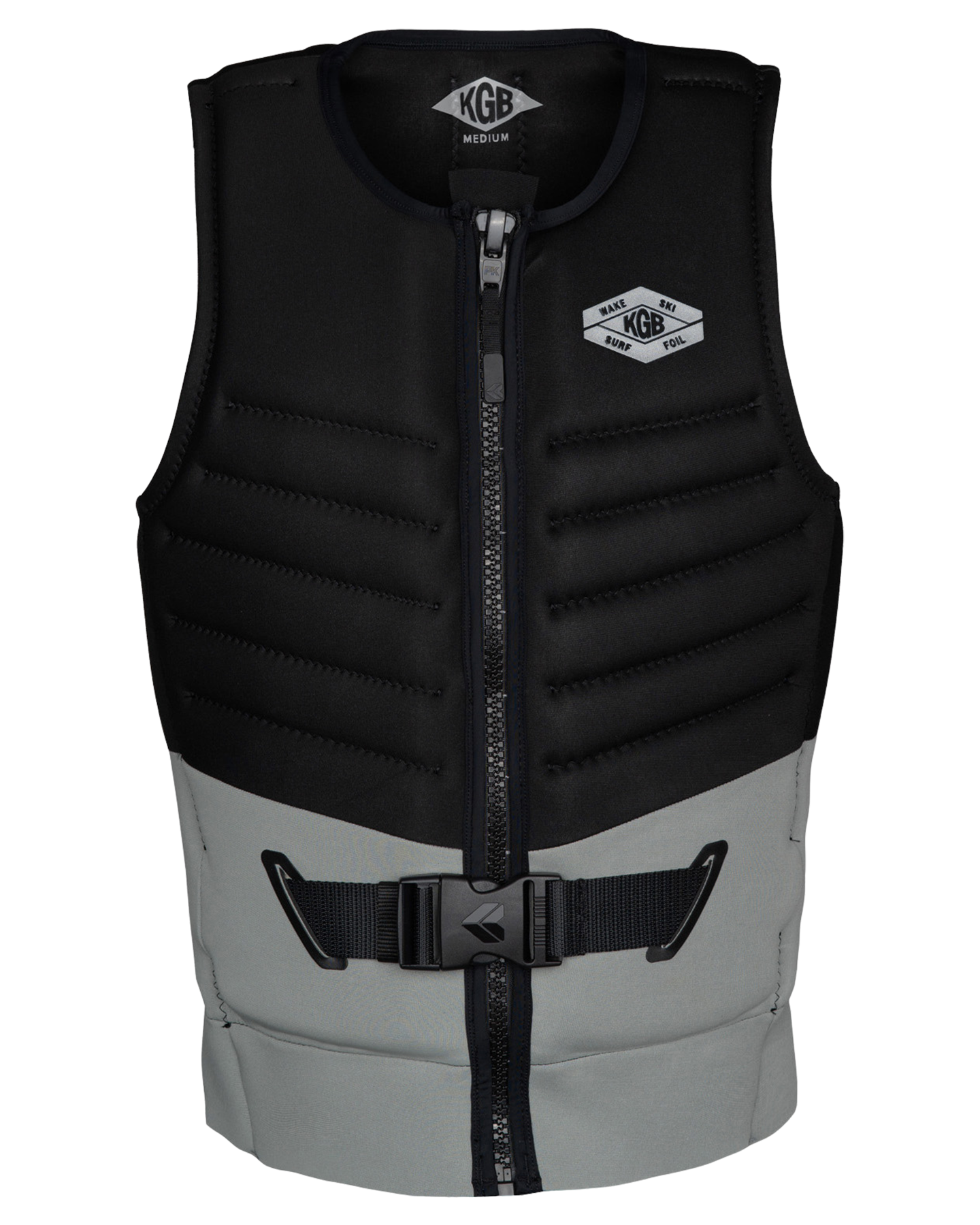 KGB Men's Select Vest - Black / Silver Life Jackets - Trojan Wake Ski Snow