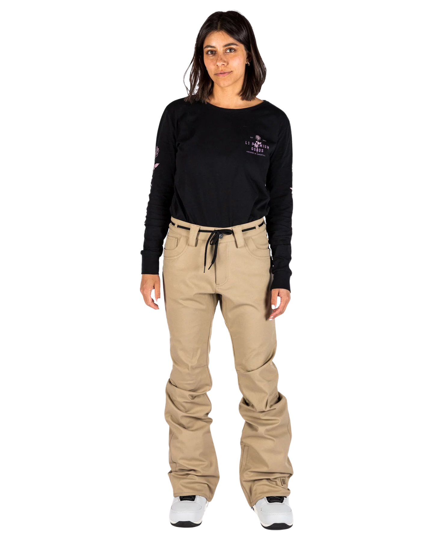 L1 Heartbreaker Twill Women's Pant - Dune - 2022 Women's Snow Pants - Trojan Wake Ski Snow