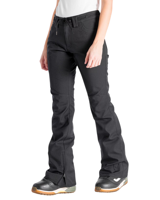 L1 Women's Heartbreaker Twill Pant - Black - 2024 Women's Snow Pants - Trojan Wake Ski Snow