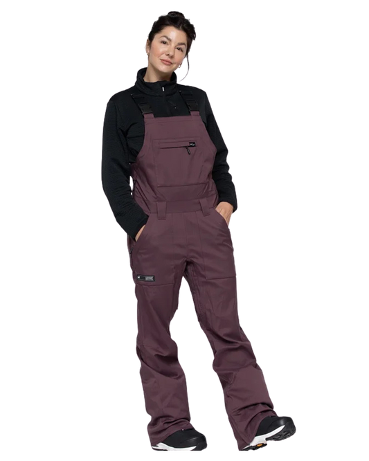 L1 Women's Loretta Overall Bib - Huckleberry - 2024 Women's Snow Bibs - Trojan Wake Ski Snow