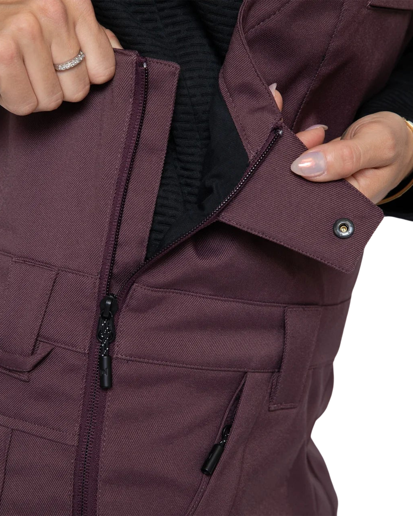 L1 Women's Loretta Overall Bib - Huckleberry - 2024 Women's Snow Bibs - Trojan Wake Ski Snow