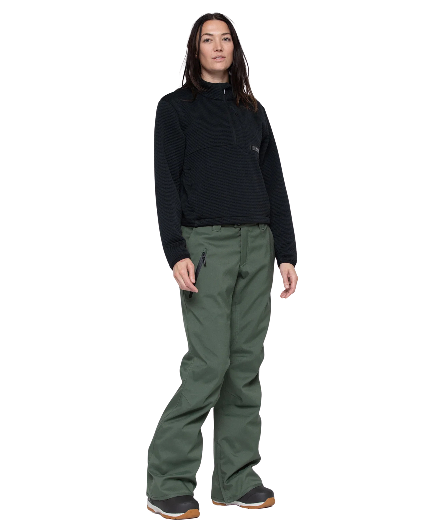 L1 Women's Quin Pant - Thyme - 2024 Women's Snow Pants - Trojan Wake Ski Snow