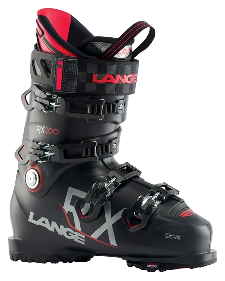 Lange RX 100 Gripwalk All Mountain Ski Boots  - Black / Red - 2023 Men's Snow Ski Boots - Trojan Wake Ski Snow