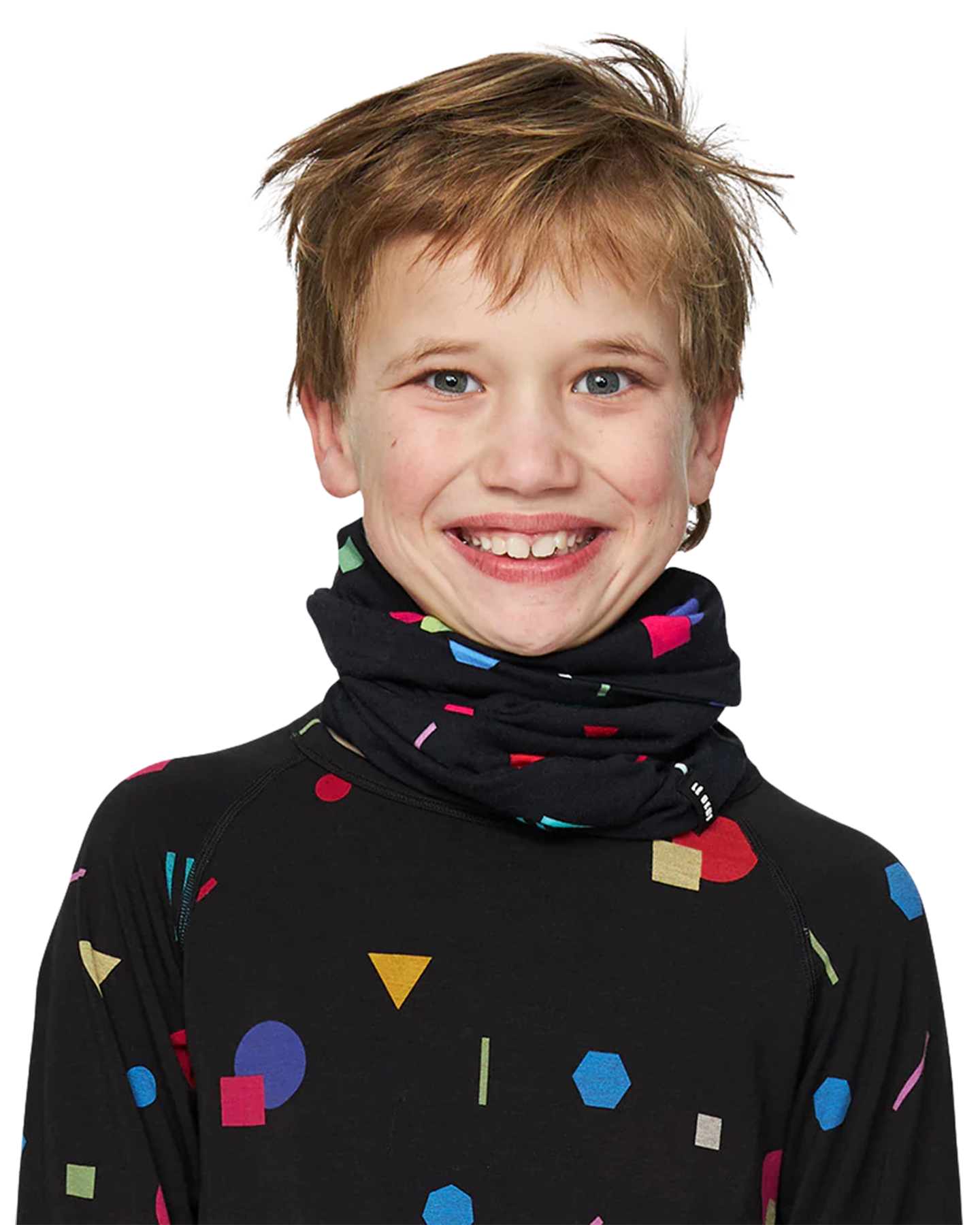 Le Bent Kids' Confetti Midweight Neck Gaiter Neck Warmers & Face Masks - Trojan Wake Ski Snow