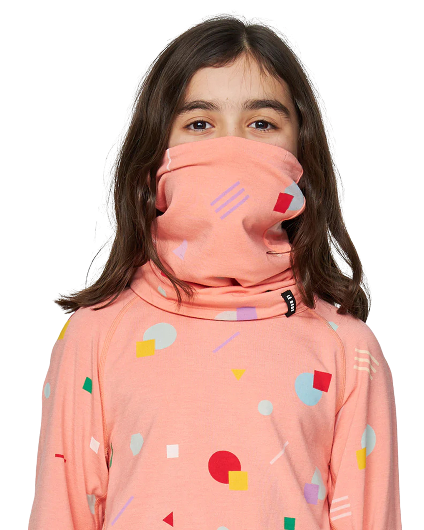 Le Bent Kids' Confetti Midweight Neck Gaiter Neck Warmers & Face Masks - Trojan Wake Ski Snow
