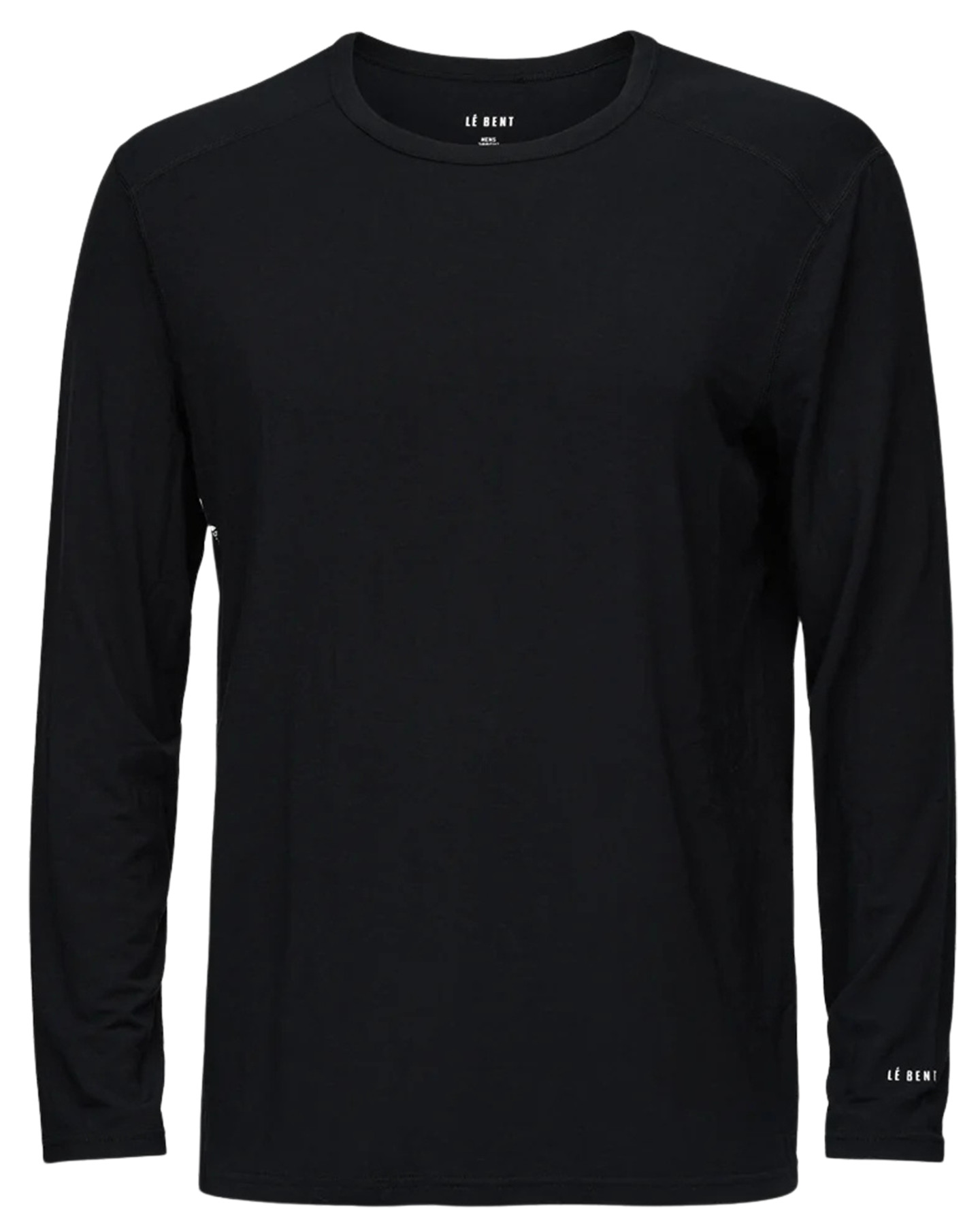 Le Bent Men's Core Midweight Crew - Black Men's Thermal Tops - Trojan Wake Ski Snow