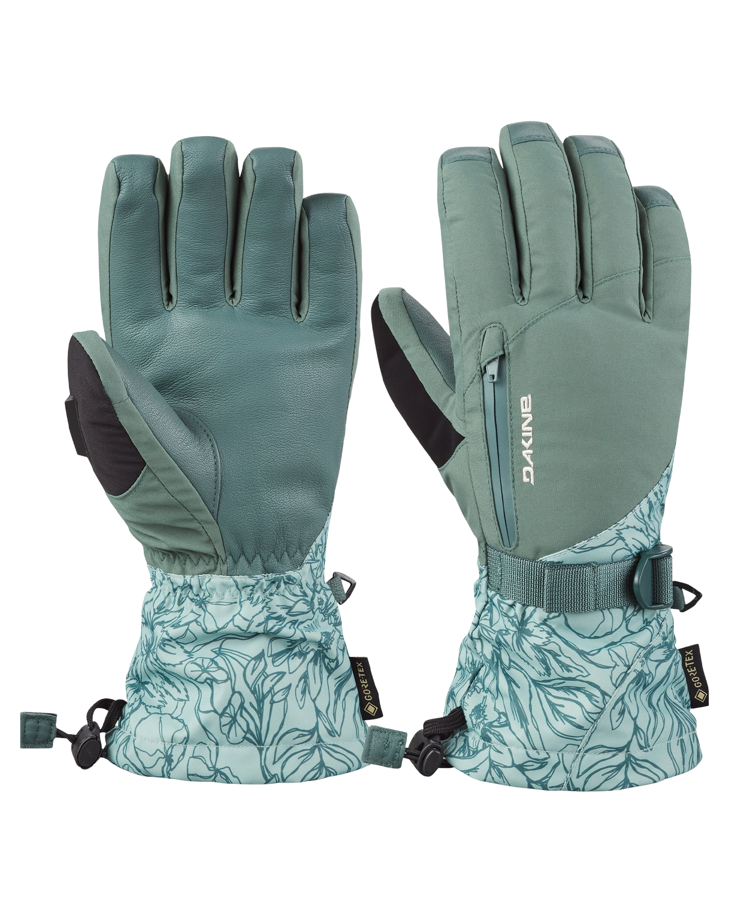 Dakine Women's Leather Sequoia GORE-TEX Snow Gloves - Poppy Iceberg Women's Snow Gloves - Trojan Wake Ski Snow