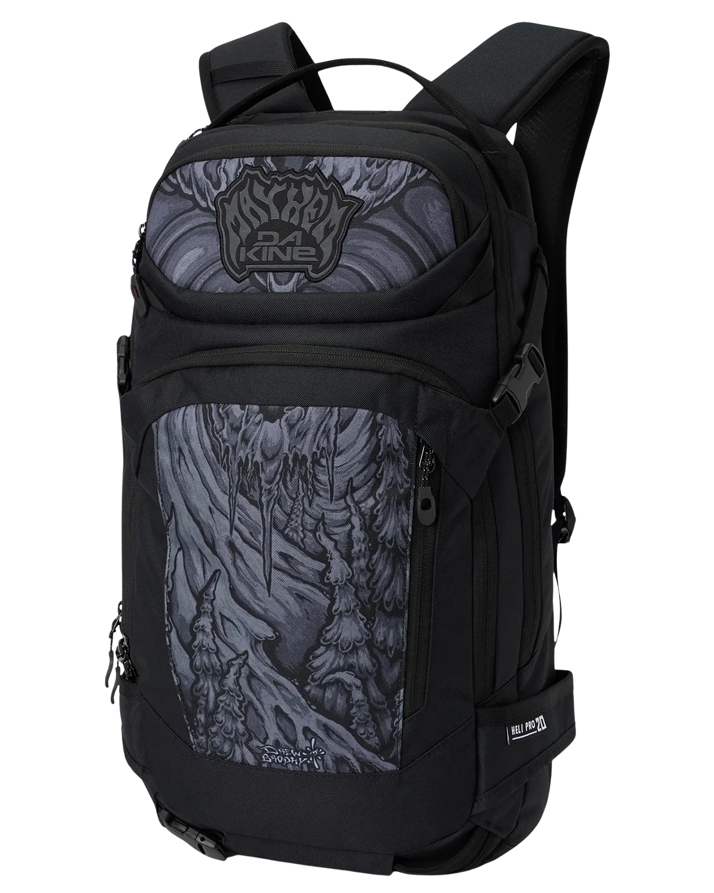 Mayhem Heli Pro 20L - Mayhem Black Backpacks - Trojan Wake Ski Snow