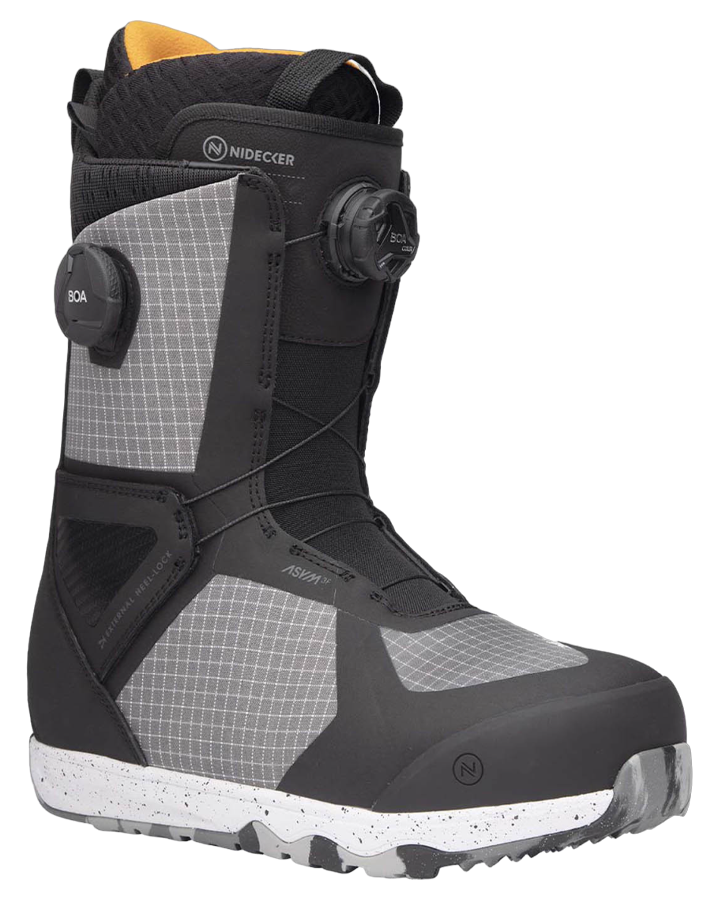 Nidecker Men's Kita Snowboard Boots - Grey/Black - 2024 Men's Snowboard Boots - Trojan Wake Ski Snow