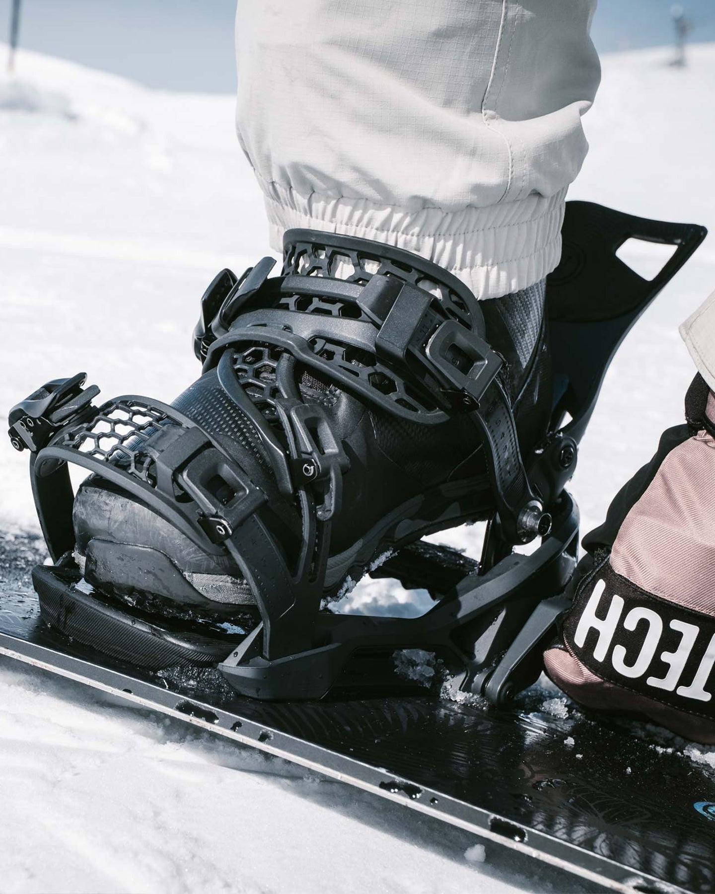 Nidecker Supermatic Snowboard Binding - Black - 2024 Men's Snowboard Bindings - Trojan Wake Ski Snow