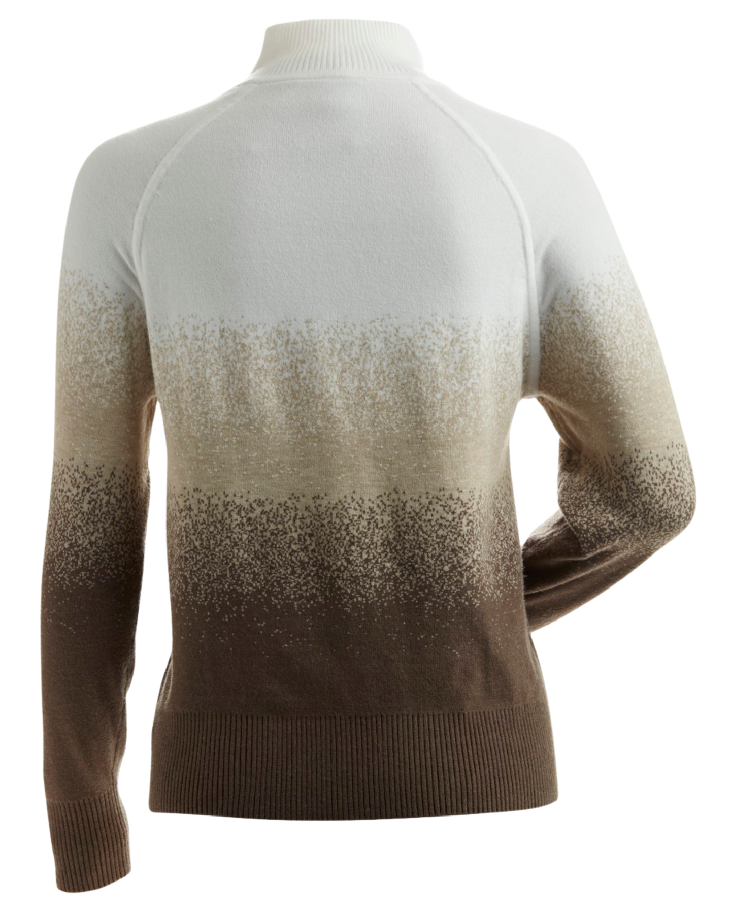 Nils Women's Snowpine 1/4 Zip Sweater - Fawn/White Women's Sweaters - Trojan Wake Ski Snow