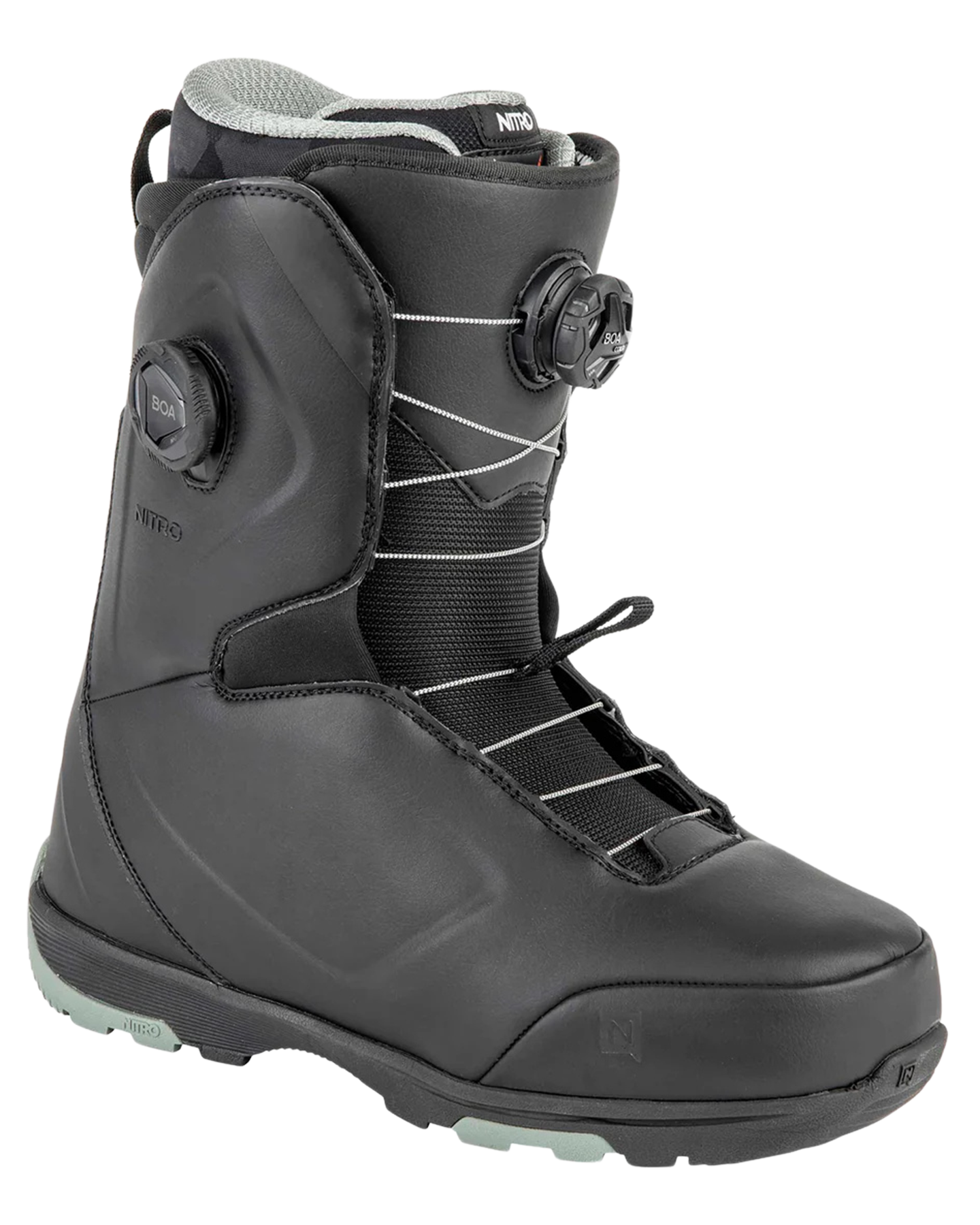 Nitro Club BOA Snowboard Boots – Black Unisex Snowboard Boots - Trojan Wake Ski Snow