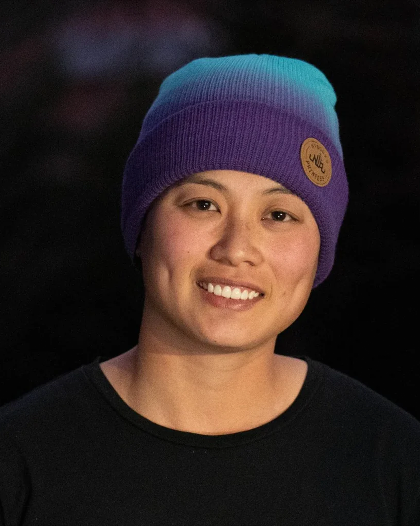 Nobody's Princess Purple Ombre Beanie - Purple Ombre Unisex Beanies - Trojan Wake Ski Snow