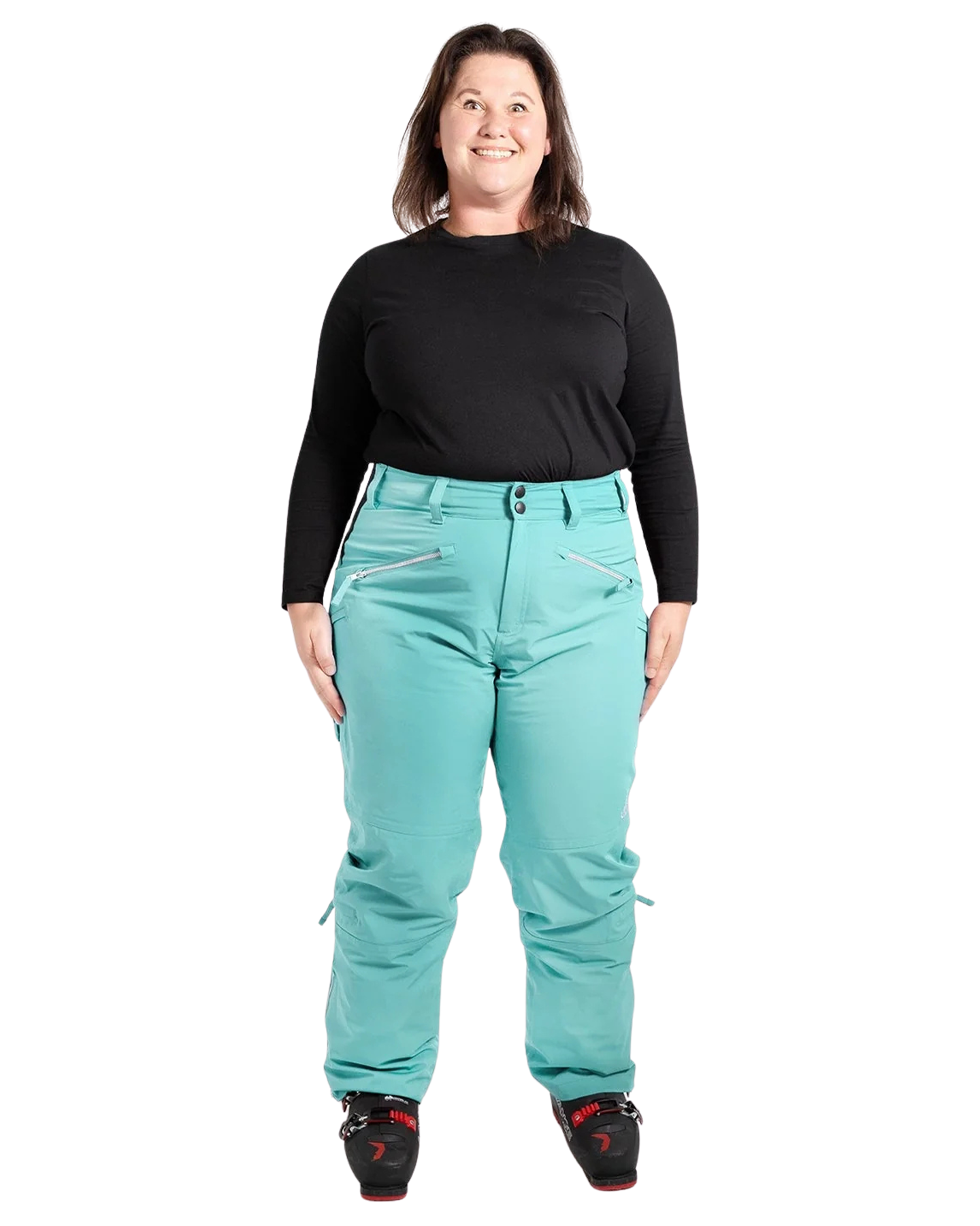 Nobody's Princess Zali Women's (Short) Snow Pant - Aqua Women's Snow Pants - Trojan Wake Ski Snow