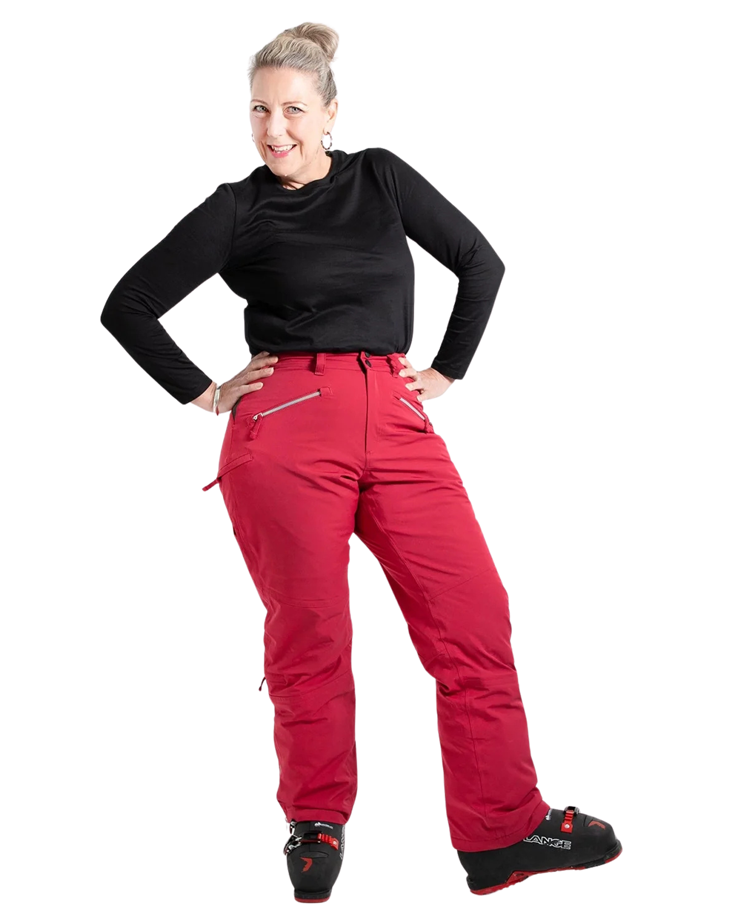 Nobody's Princess Zali Women's (Short) Snow Pants - Raspberry Women's Snow Pants - Trojan Wake Ski Snow