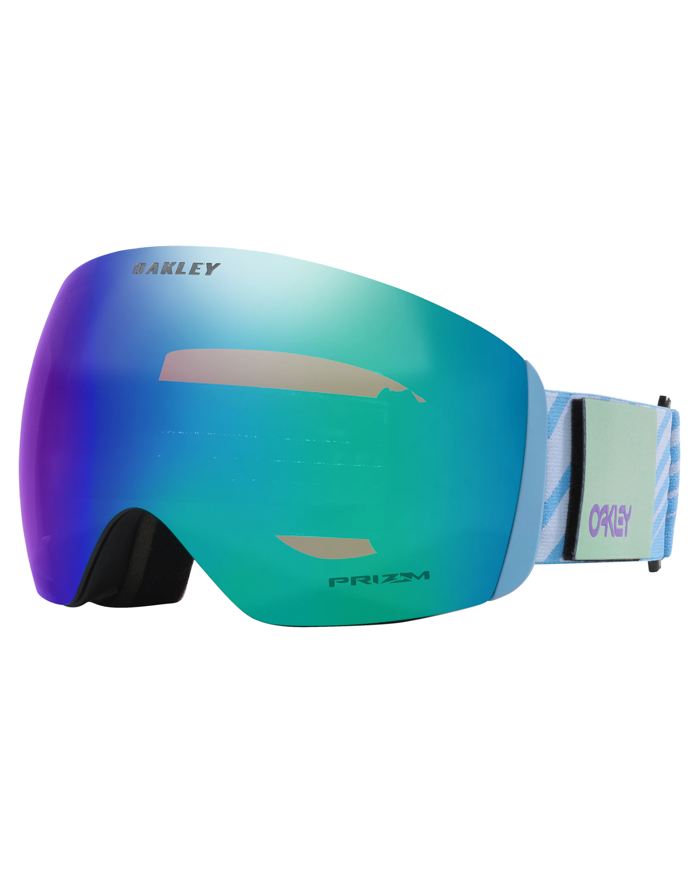 Oakley Flight Deck L Snow Goggles - Fraktel Stonewash W/ Prizm Argon Iridium Lens Men's Snow Goggles - Trojan Wake Ski Snow