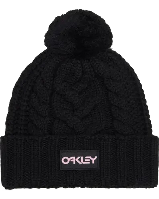 Oakley Harper Pom Beanie - Blackout Beanies - Trojan Wake Ski Snow