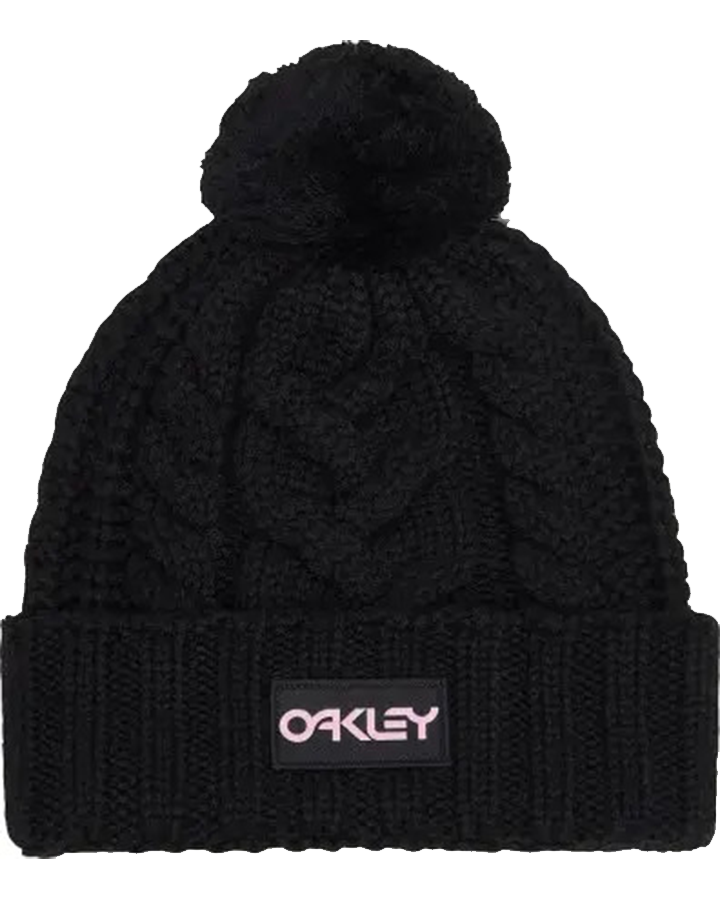 Oakley Harper Pom Beanie - Blackout Beanies - Trojan Wake Ski Snow