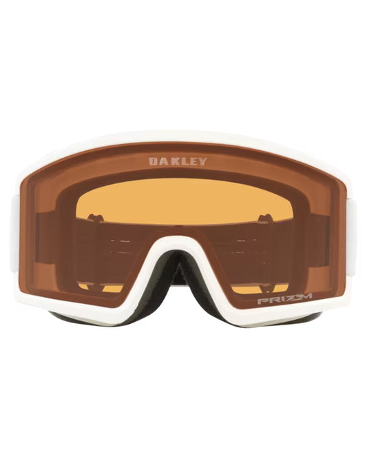 Oakley Target Line L Snow Goggles - Matte White w/ PRIZM Snow Persimmon Men's Snow Goggles - Trojan Wake Ski Snow