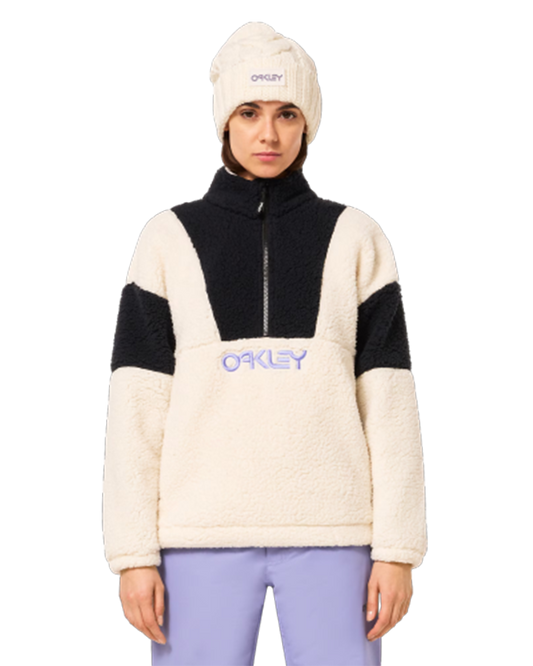 Oakley Tnp Ember Half Zip Rc Fleece - Arctic White Women's Snow Jackets - Trojan Wake Ski Snow