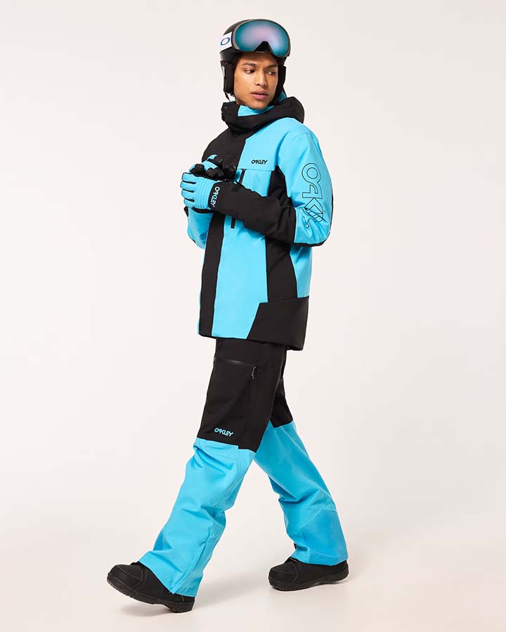 Oakley Tnp Tbt Insulated Jacket - Black/Bright Blue Men's Snow Jackets - Trojan Wake Ski Snow
