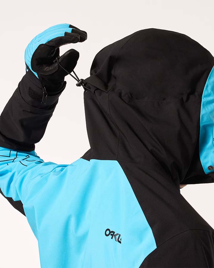 Oakley Tnp Tbt Insulated Jacket - Black/Bright Blue Men's Snow Jackets - Trojan Wake Ski Snow