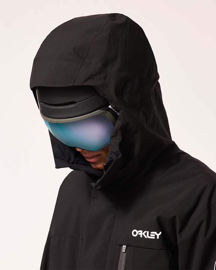 Oakley Tnp Tbt Insulated Jacket - Black/White Logo Men's Snow Jackets - Trojan Wake Ski Snow